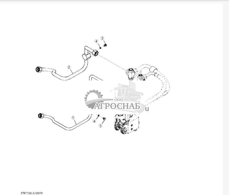 Pressure Sensor, Loadrite Boom Tubes with Plug 